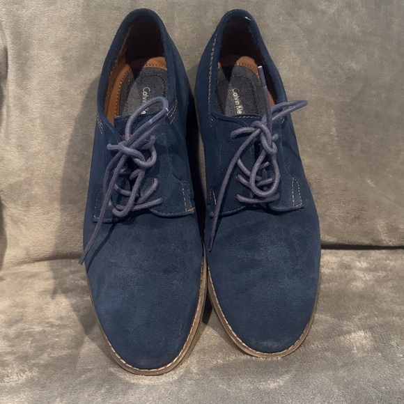 Calvin Klein Deep Blue Suede Derbys main image 5